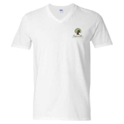 Brookwood Monkey - Unisex Softstyle® V-Neck T-Shirt Thumbnail